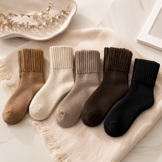 5 Pair of Women's Winter Thermal Fleece Socks