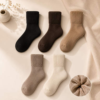 5 Pair of Women's Winter Thermal Fleece Socks