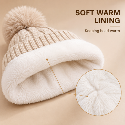 Winter Thermal Fleece Warm Fur Beanies